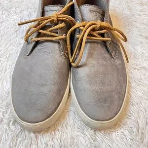 FRYE | Norfolk gray leather lace up chukka boots sneakers s-l400.jpg main image 3